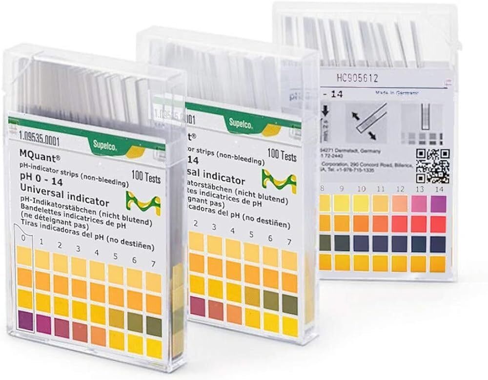 Merck 109533 pH-İndikatör Şeritleri non-bleeding pH 5.0 - 5.5 - 6.0 - 6.5 - 7.0 - 7.5 - 8.0 - 8.5 - 9.0 - 9.5 - 10.0 MQuant® 1 Kutu